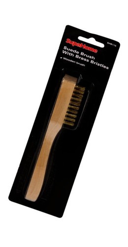 Sued brush shoe - sued, wire